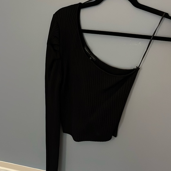 Endless Rose ribbed one shoulder top size S - Picture 1 of 3